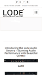 Mobile Screenshot of lodeaudio.com