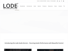 Tablet Screenshot of lodeaudio.com